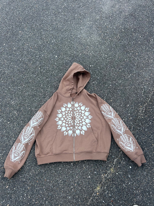 Mandala Zip Up