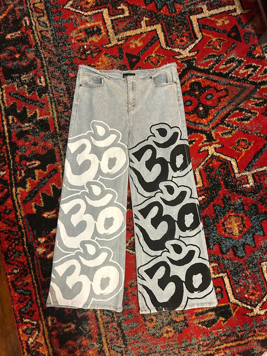 Wide Leg Yin Yang Pants