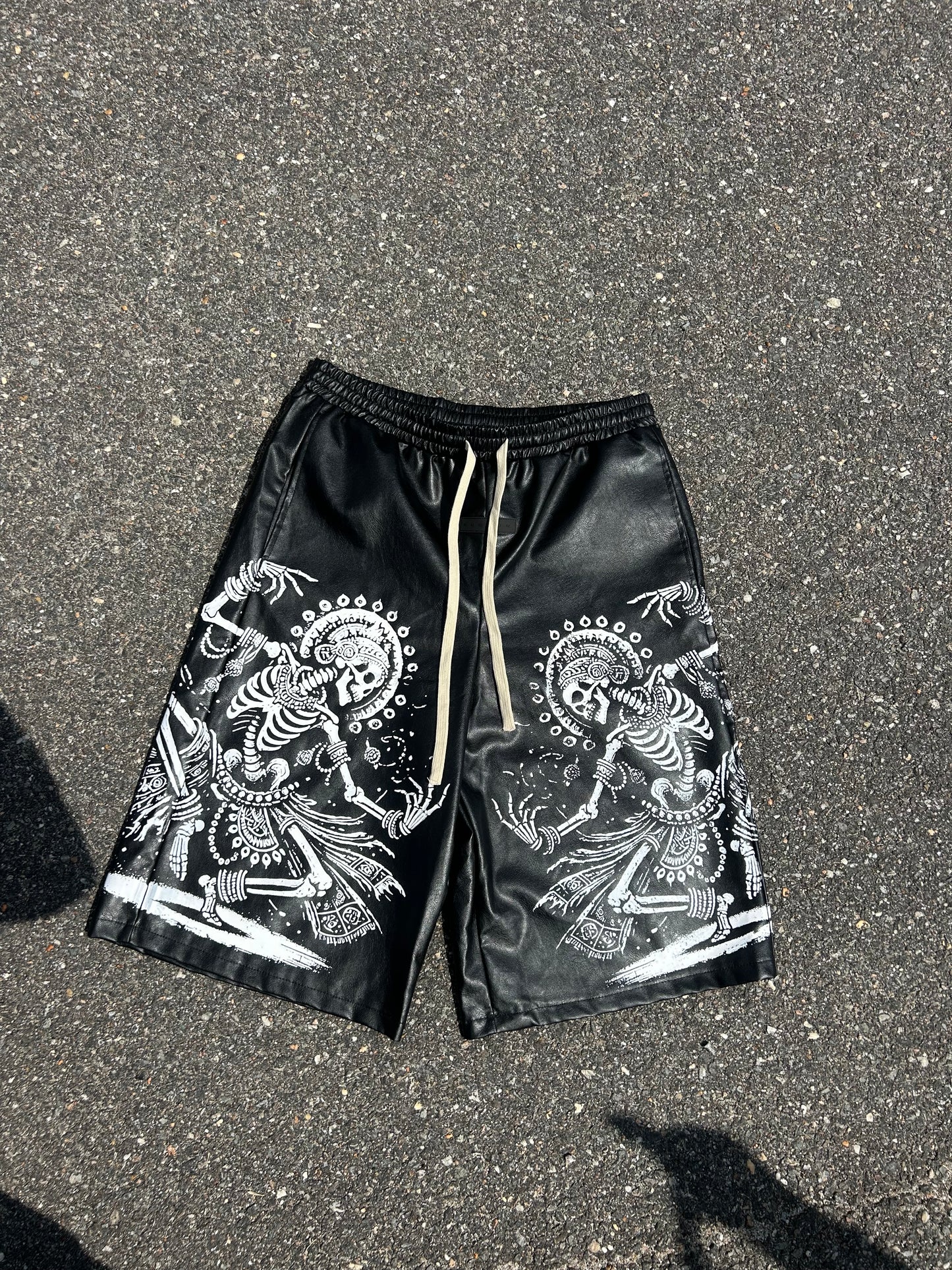 Leather Citipati Capri Shorts