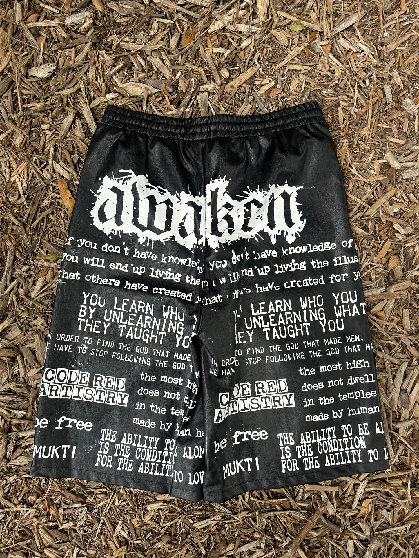 Leather Capri Shorts