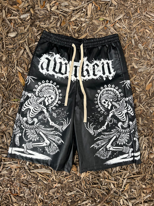 Leather Capri Shorts